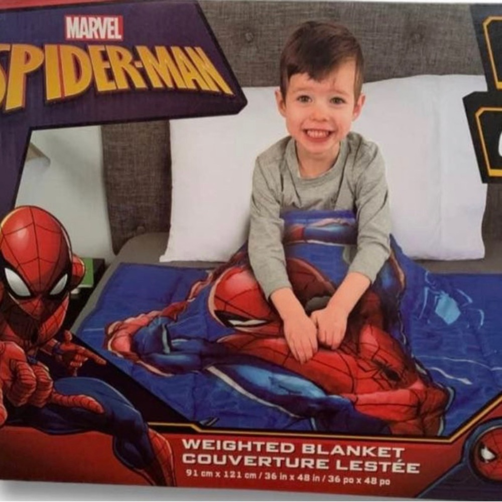 Super Cute 🥰 Marvel Spiderman Weighted Blanket, 5 Lbs - NEW